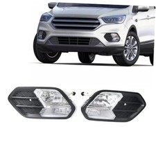 Pair Front Bumper Fog Lights Replacement for 2017 2018 Escape Kuga Lamp Cover