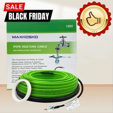 MAXKOSKO Self-Regulating Pipe Heat Cable,  Heat Tape for Pipes Freeze Protection