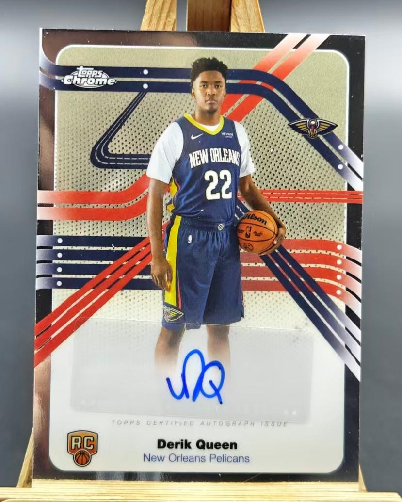 2025-26 Topps Chrome Derik Queen RC Rookie Next Stop Auto