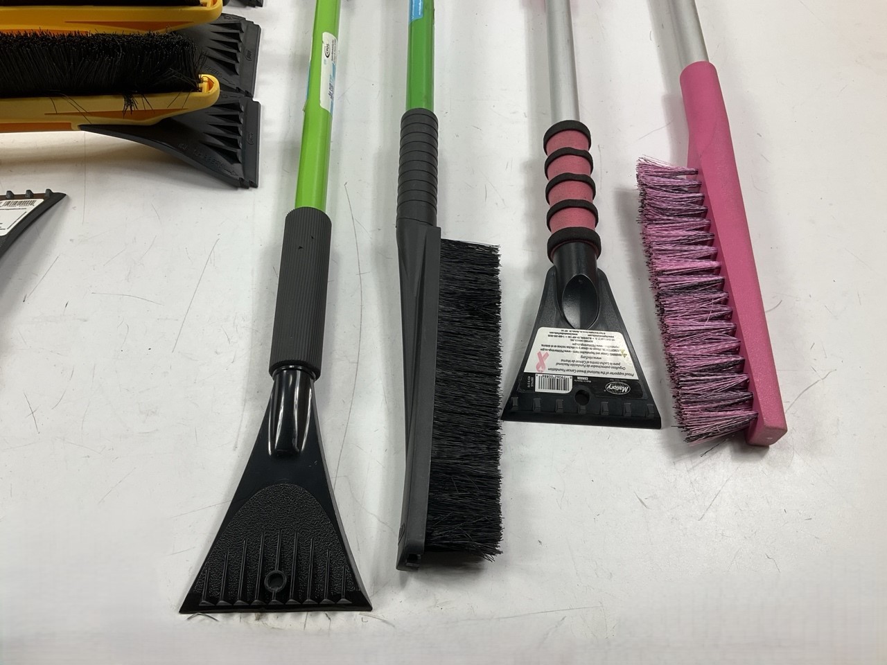 35 Assorted Mixed Ice Scrapers & Snow Broom Brushes - ICE SCRAPER Lot #11