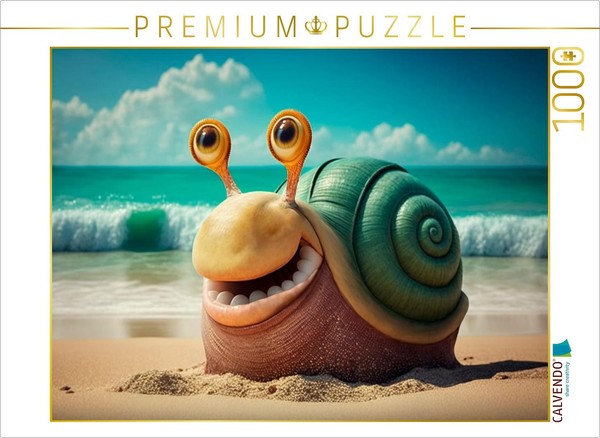 Calvendo Puzzle Vacation Snail | 1000 Pieces, Finished Size 25.2 × 18.9 In (64 ×-image