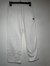 Abercrombie  Fitch Kids Sweatpants Wide Leg 13/14 White W/ Moose Logo