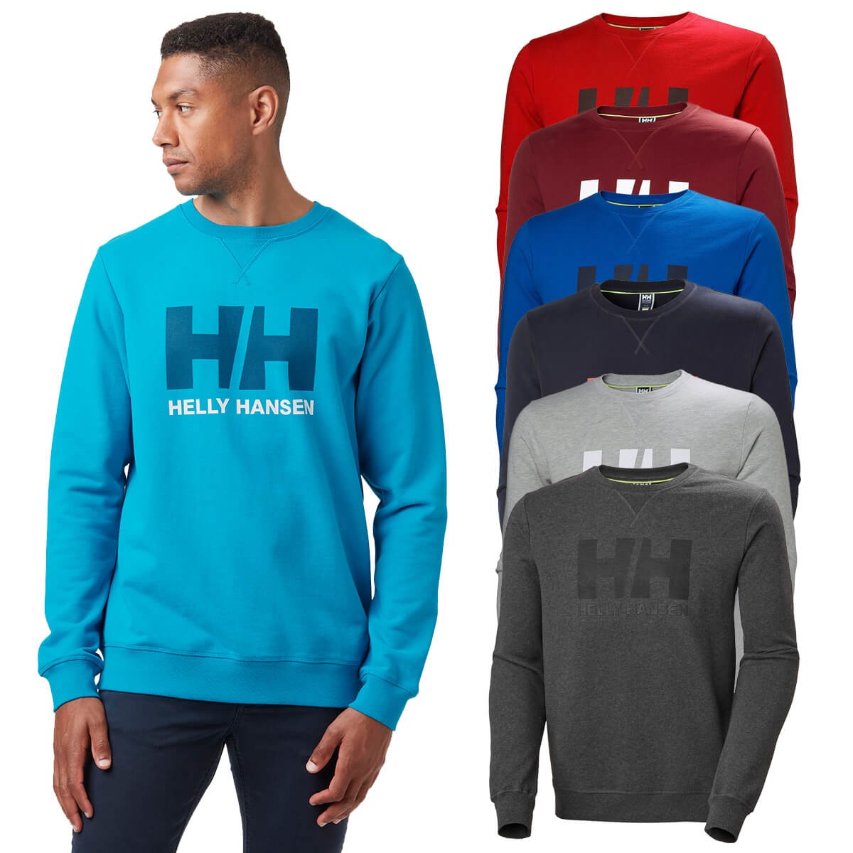 Suéter de algodón de felpa francesa con logotipo de Helly Hansen para hombre 45 % de descuento precio de venta sugerido por el fabricante