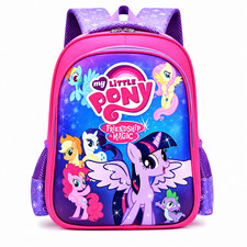 Cartoon Pony Kids Backpack Girls School Bag Cute Lightweight Book Bag