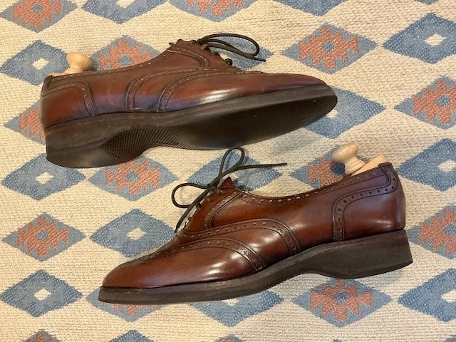Church's damas Burwood brogues, años 80, talla 6,5-7, con zapatos. Venta al por menor $1250.  Foto 4 de 4