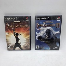 Baldur's Gate Dark Alliance 1 & 2 PlayStation PS2 Lot Complete CIB Tested VG 