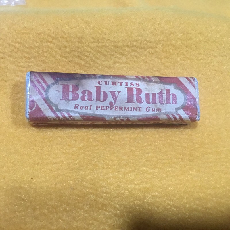 1920s-30s Curtis Baby Ruth Peppermint Gum Pack W/ 5 Sticks