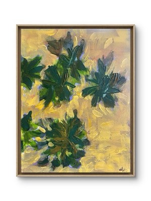 Paradise Panache Palms Landscape 11x14 Abstract Impression Original Fine Art