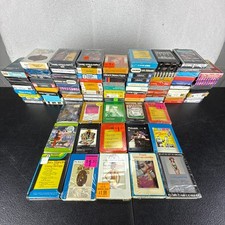 Lot Of 100 8 Track Stereo Tapes 50s 60s 70s Untested Vintage Slipcases
