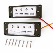 4-String Electric Bass Mini Humbucking Bridge Pickup&Neck Kit Replacement