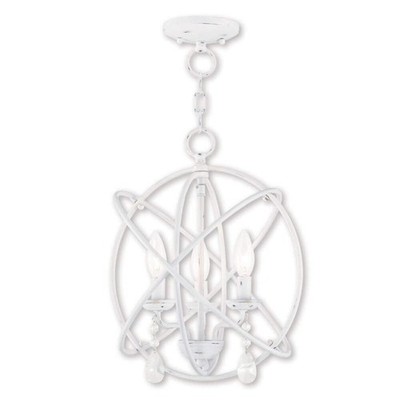 Livex Aria 3 Light 15'' Pendant - White
