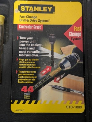 Stanley STC-1880 Fast Change Drill & Drive System - Partial Set