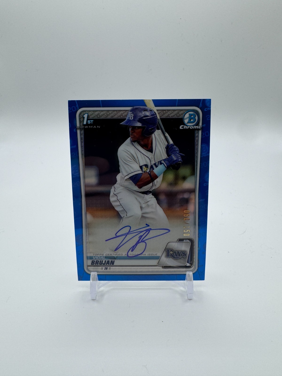 2020 Bowman Chrome Baseball Vidal Brujan 1st Auto Blue /150 #CPA-VB