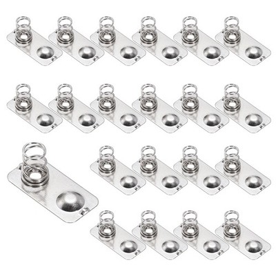 20 Stück Batterie Federkontakt 20x9,9mm Negativ Positiv Bipolar