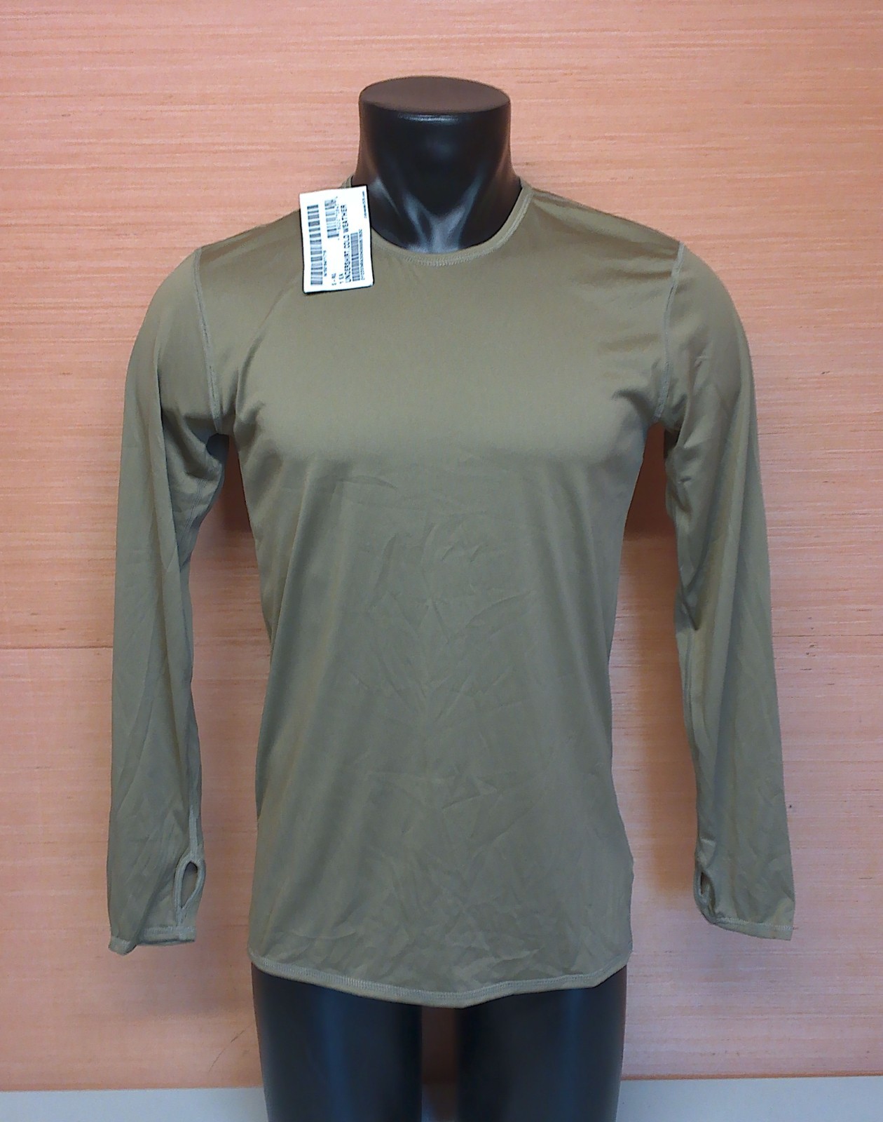 US Military Issue Coyote Light Weight L1 Cold Weather Under Shirt Small Regular