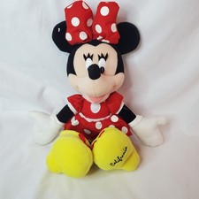 Vintage Applause Minnie Mouse Polka Dot Dress California Plush Walt Disney