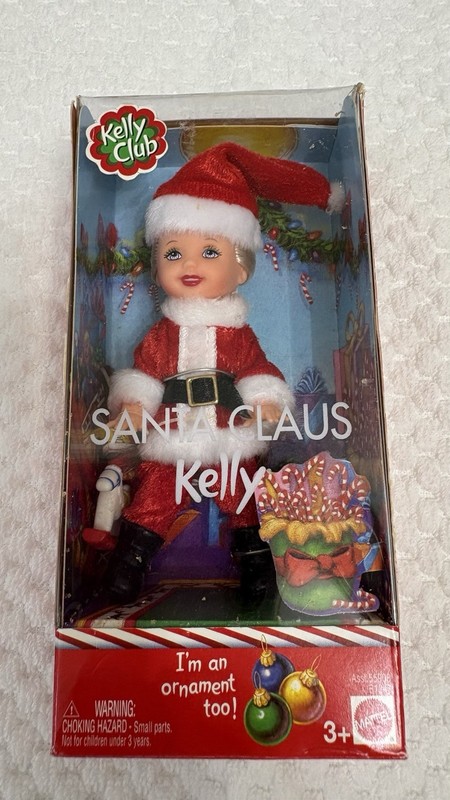 Mattel Kelly Club Kelly Santa Claus Hanging Christmas Ornament 1998