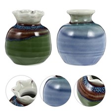 2Pcs Chic Ceramic Mini Simple Fresh Design Floral Table Centerpiece