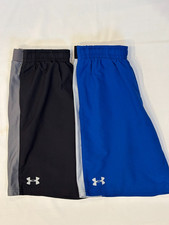 BOYS  UNDER ARMOUR LOOSE FIT ATHLETIC SHORTS, SIZE YOUTH LARGE, PICK A COLOR