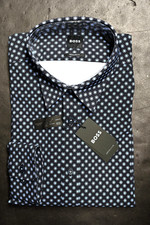 Hugo Boss Men Liam Reg Fit Travel Performance Stretch Business Casual Shirt L