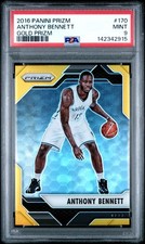 2016 Panini Prizm #170 Anthony Bennett Gold Prizms /10 PSA 9 Mint