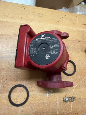 #ad Grundfos 59896341 UPS15 58FC Super Brute Circulator Red Small $59.99