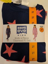 Saint Eve Kids 4 Piece Thermal Pajamas Size 2T