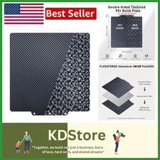 Textured & Smooth PET+PEI Heated Build Plate for 3D Printer, 235x235mm