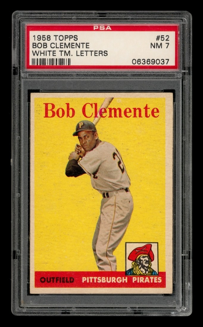 1958 Topps Set-Break # 52 Bob Clemente White Tm. Letters PSA 7 NM