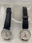 2 Vintage Marlboro Basic Timex Indiglo Watch Mens one w/Date  One w/o White Dial