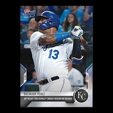  Salvador Pérez - 2021 MLB Topps Now Card 879 - Print Run: 738