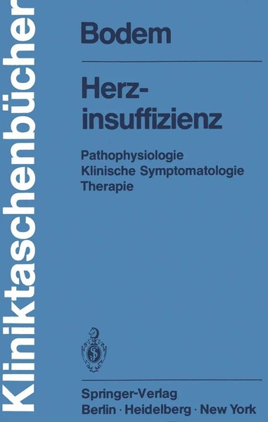 G. Bodem | Herzinsuffizienz | Taschenbuch | Deutsch (1980) | Xi | Springer-image