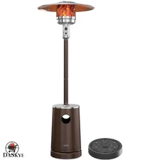 High-Efficiency 50,000 BTU Round Patio Heater – Portable with Triple Protection