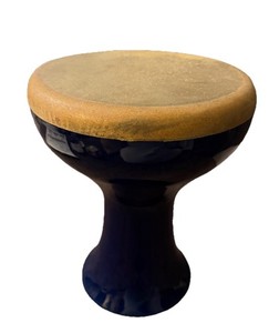 Darbuka Hand drum ceramic Doumbek Cobalt Blue Goblet Shaped