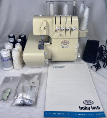 VERY RARE Vintage Baby Lock Eclipse SX Serger Spec Ed w/ Pedal & Manual WORKS