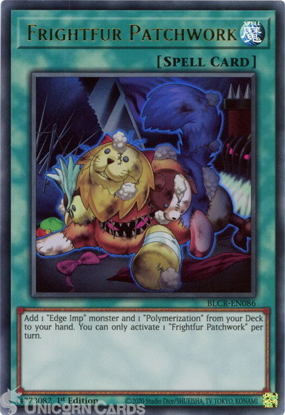 BLCR-EN086 Frightfur Patchwork :: Ultra Rare 1st Edition Mint YuGiOh Card