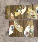 Luxury Japanese Kimono Fabric Silk Sash Belt, Rinpu Flower Pattern Hikigaku Silk — photo 6