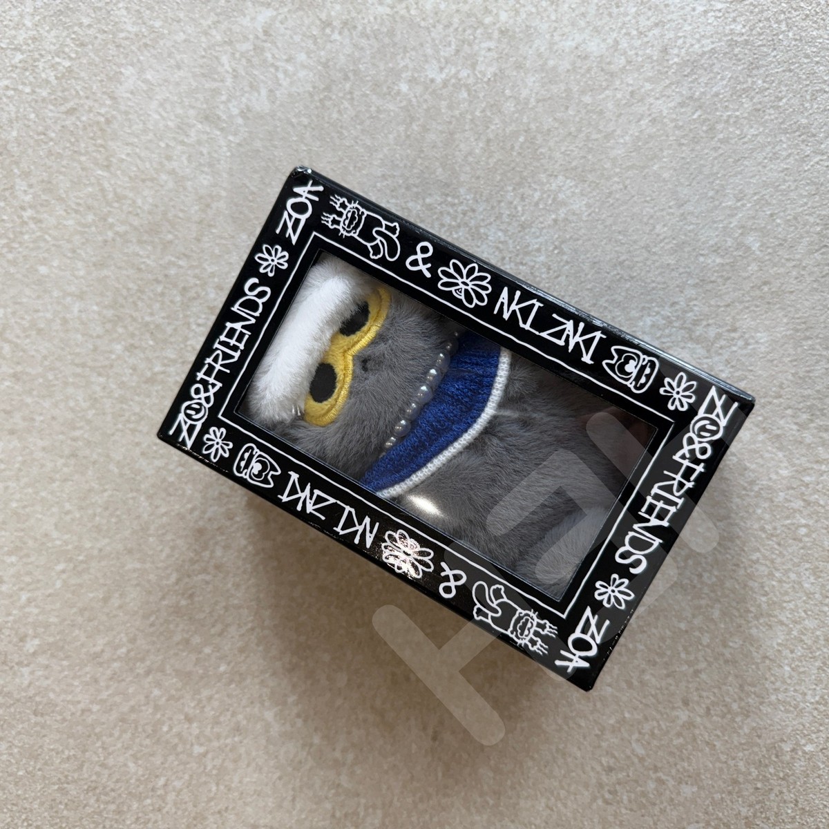 G-DRAGON Zo&Friends Zoa Plush Keyring Grey Ship from Korea | eBay