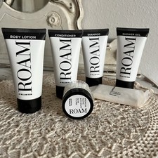 6 pc William Roam Bath/Body Travel Toiletries Shampoo Bar Lotion  CrueltyFree