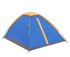 2 Person Tent Camping Festival Blue Orange Tesco