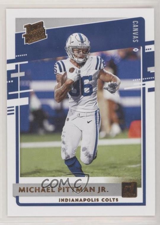 2020 Panini Donruss Rated Rookie Canvas Michael Pittman Jr #322 0q1p