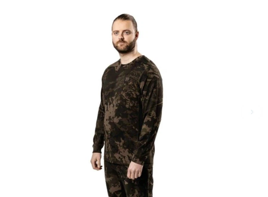 Camiseta Nash ZT Lite Luxe Manga Larga Camuflada - Todas las Tallas - Ropa de Pesca de Carpa