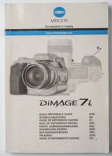 Manual Minolta Dimage 7i Guide Schnellanleitung Instr