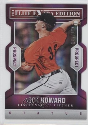 2014 Elite Extra Edition Prospects Status Purple Die-Cut 127/150 Nick Howard 0f8