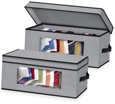 Stackable Hat Organzier for Baseball Caps, 2 PCS Hat Storage 2 Packs Gray