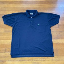 VTG 70s 80s Chemise Lacoste France Men's Navy Blue Short Sleeve Polo Shirt M-L