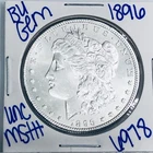 1896 BU UNCIRCULATED MORGAN SILVER DOLLAR AUTHENTIC U.S. MINT FREE SHIPPING 6978