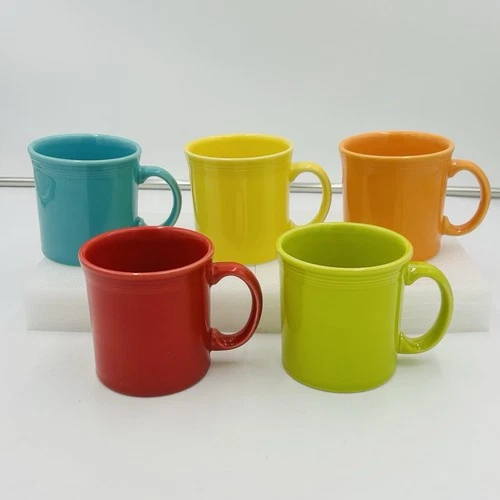 Fiestaware Large Handle Java Coffee Mug Cup 10oz Set Of 5