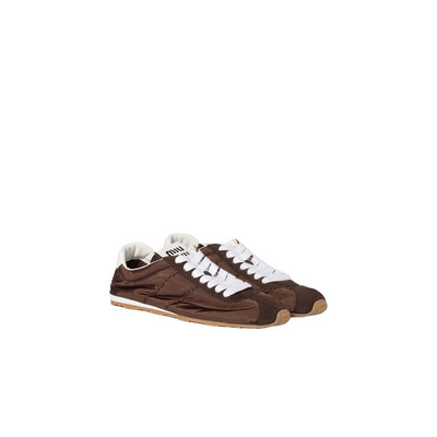 MIU MIU Plume $950 Sienna Technical Fabric Sneakers New & Authentic