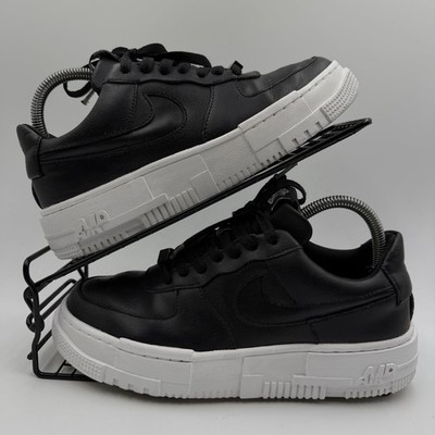 Nike Air Force 1 Pixel Schwarz Weiß Turnschuhe Größe UK 6 Damen Plateau CK6649-001